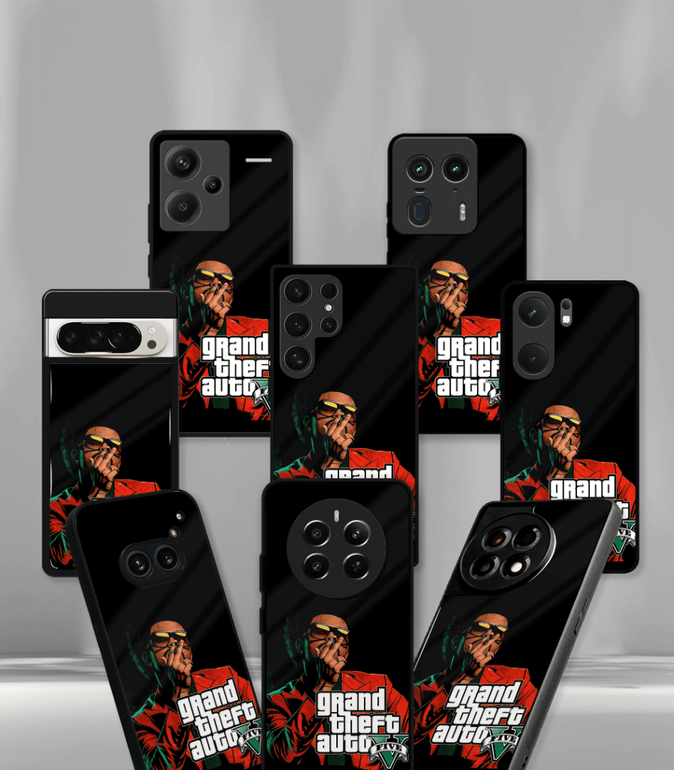 gta 5 premium glossy phone case compatible for all phone models!