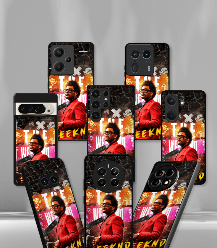 the weeknd premium glossy phone case compatible for all phone models!