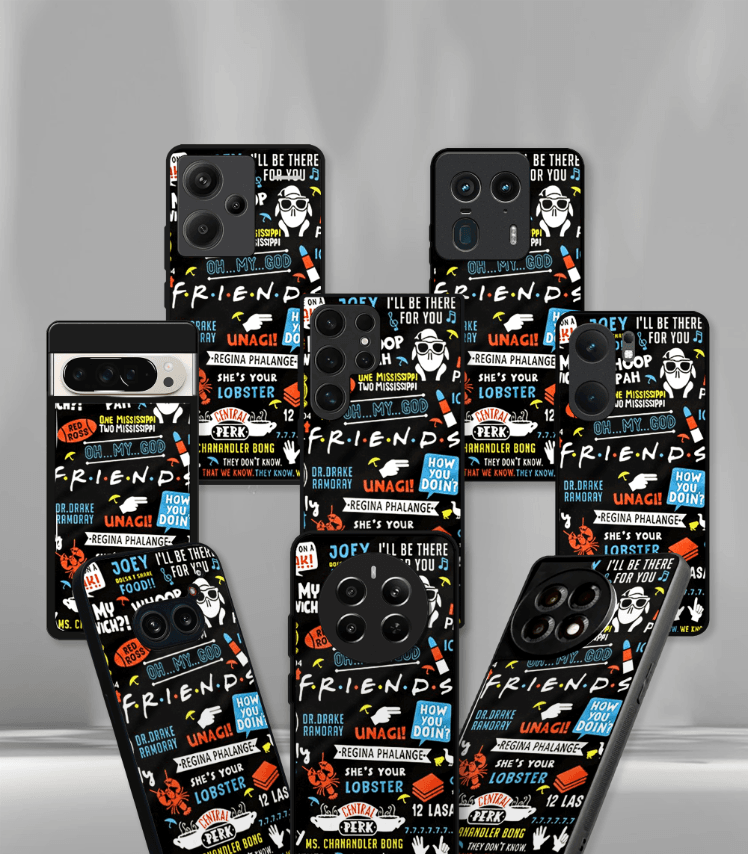 friends premium glossy phone case compatible for all phone models!