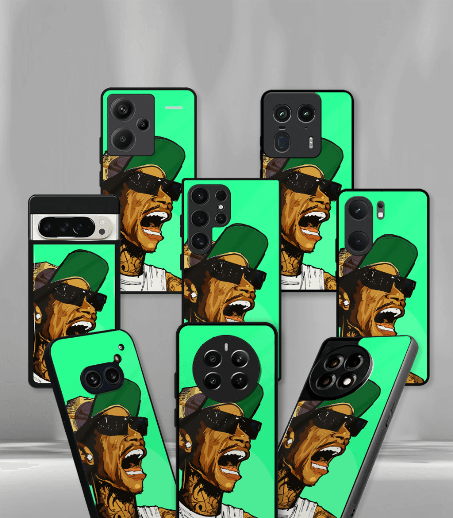 wiz kalifa premium glossy phone case compatible for all phone models!