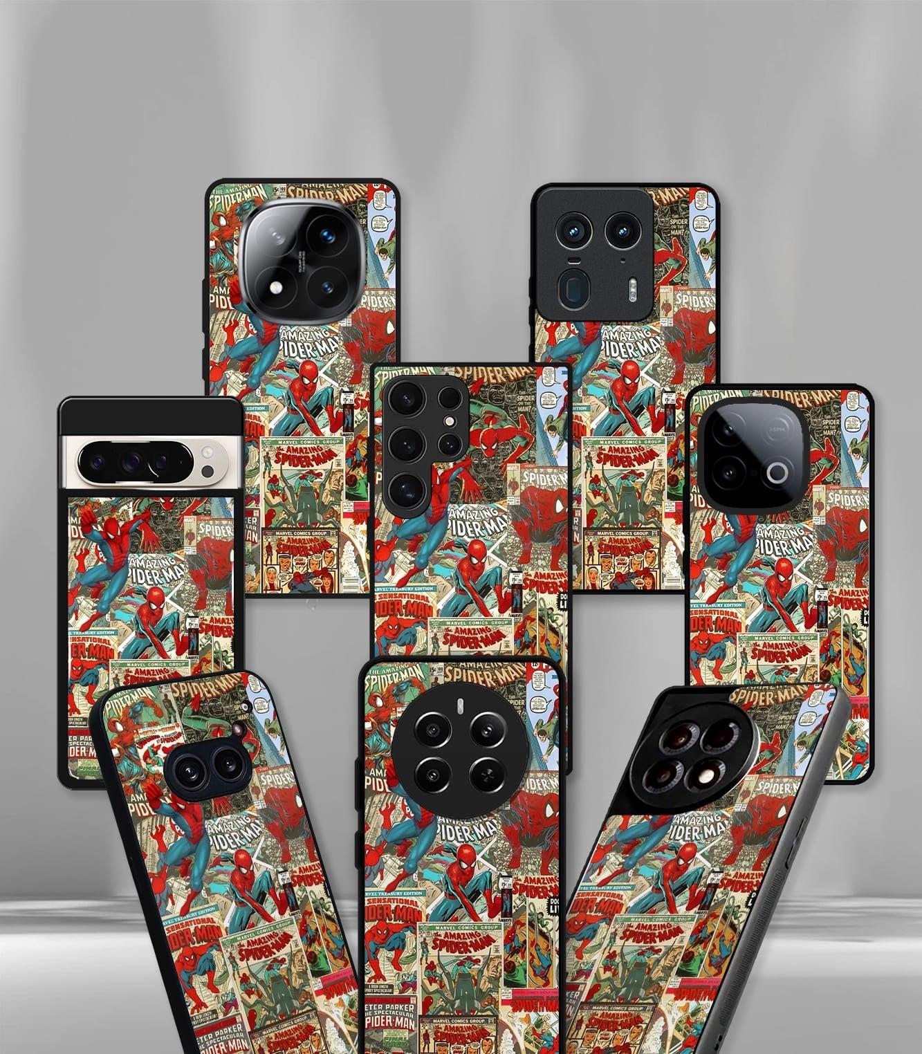 superhero edition premium glossy phone case compatible for all phone models!