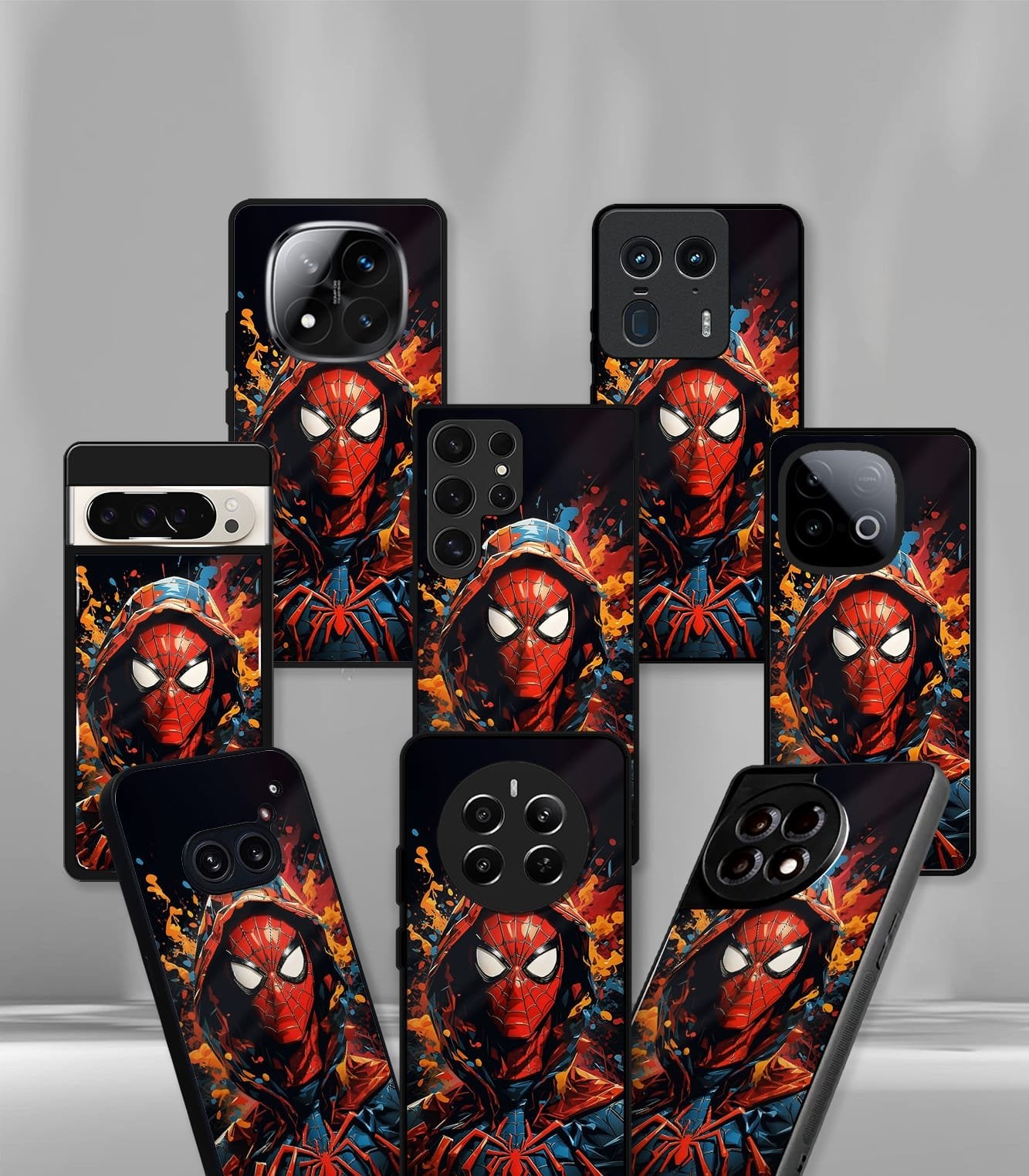 superhero edition premium glossy phone case compatible for all phone models!