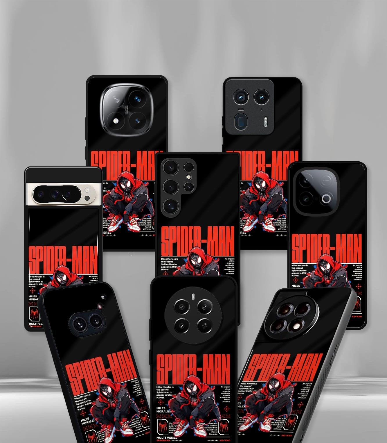 superhero edition premium glossy phone case compatible for all phone models!
