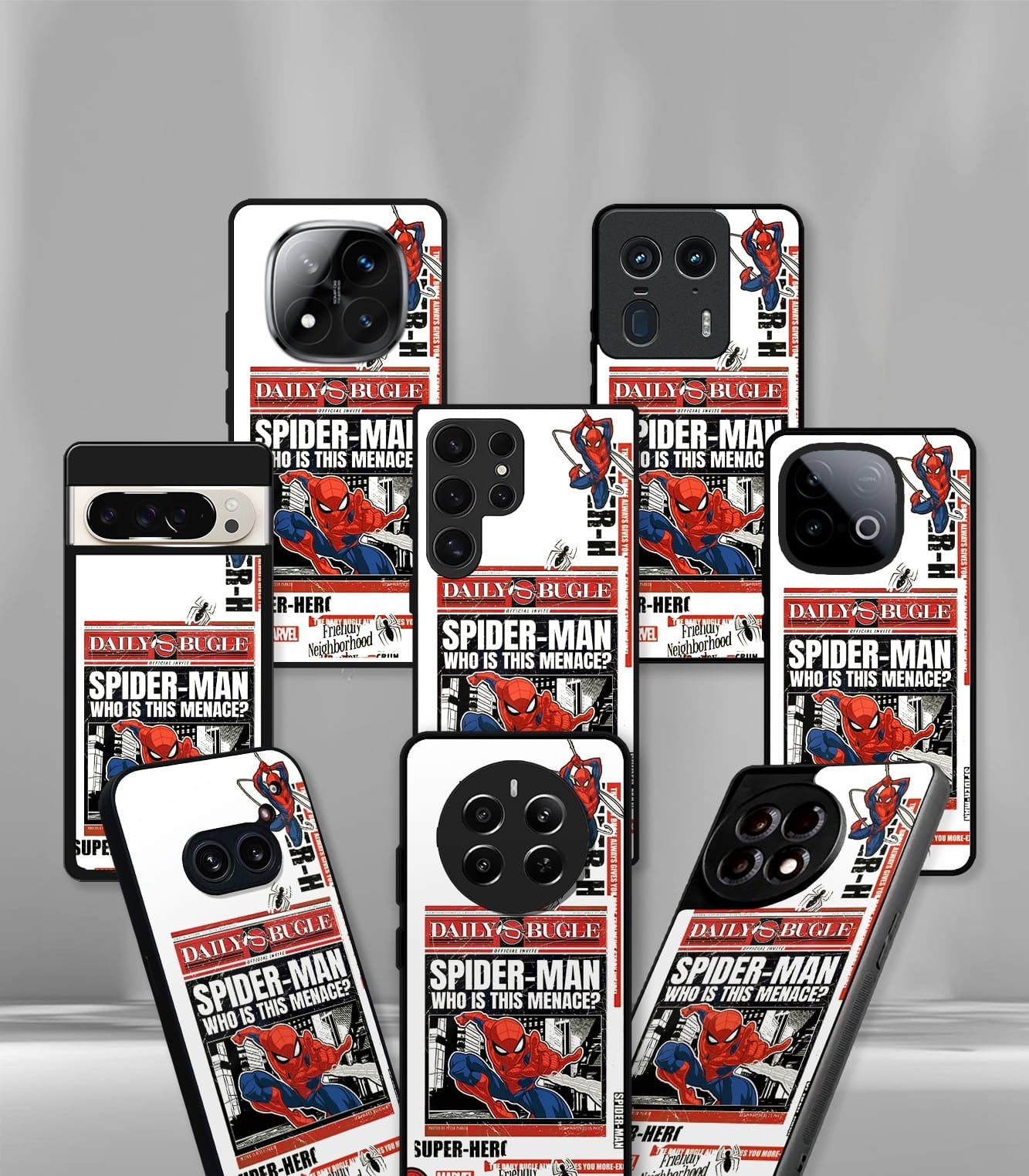 superhero edition premium glossy phone case compatible for all phone models!