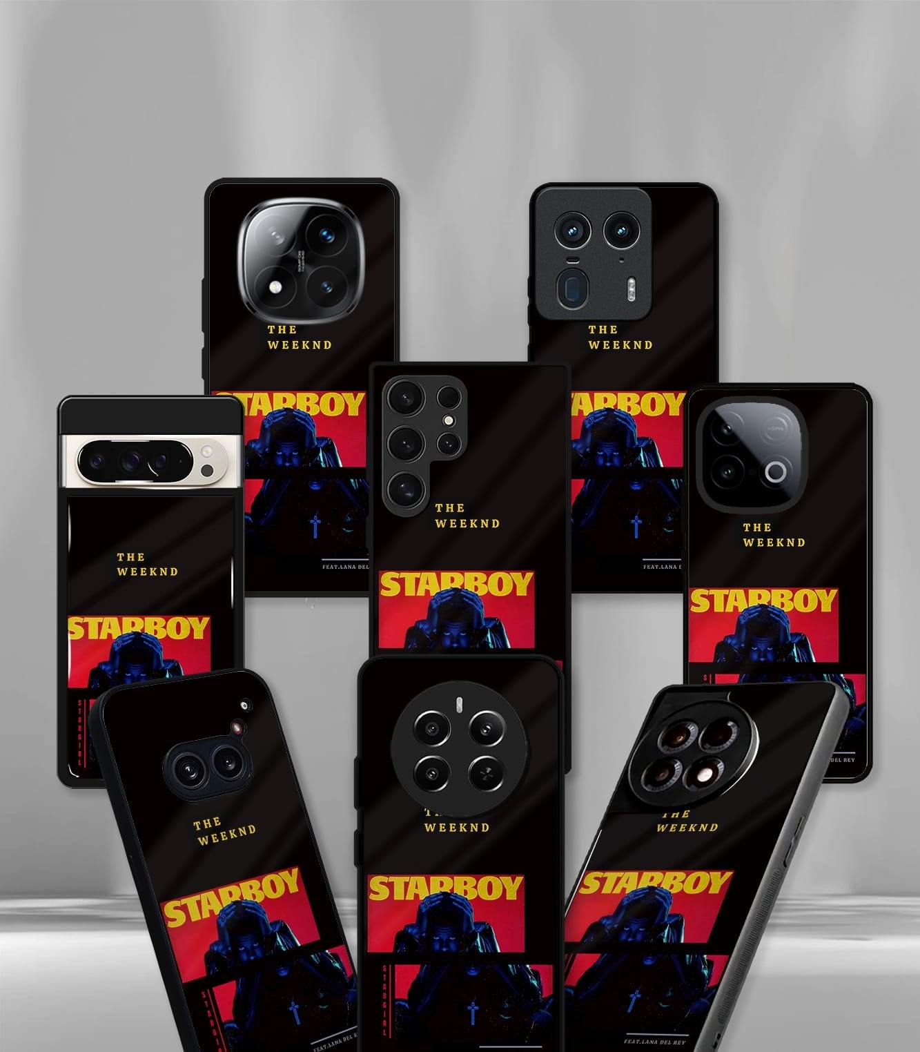 starboy black edition premium glossy phone case compatible for all phone models!