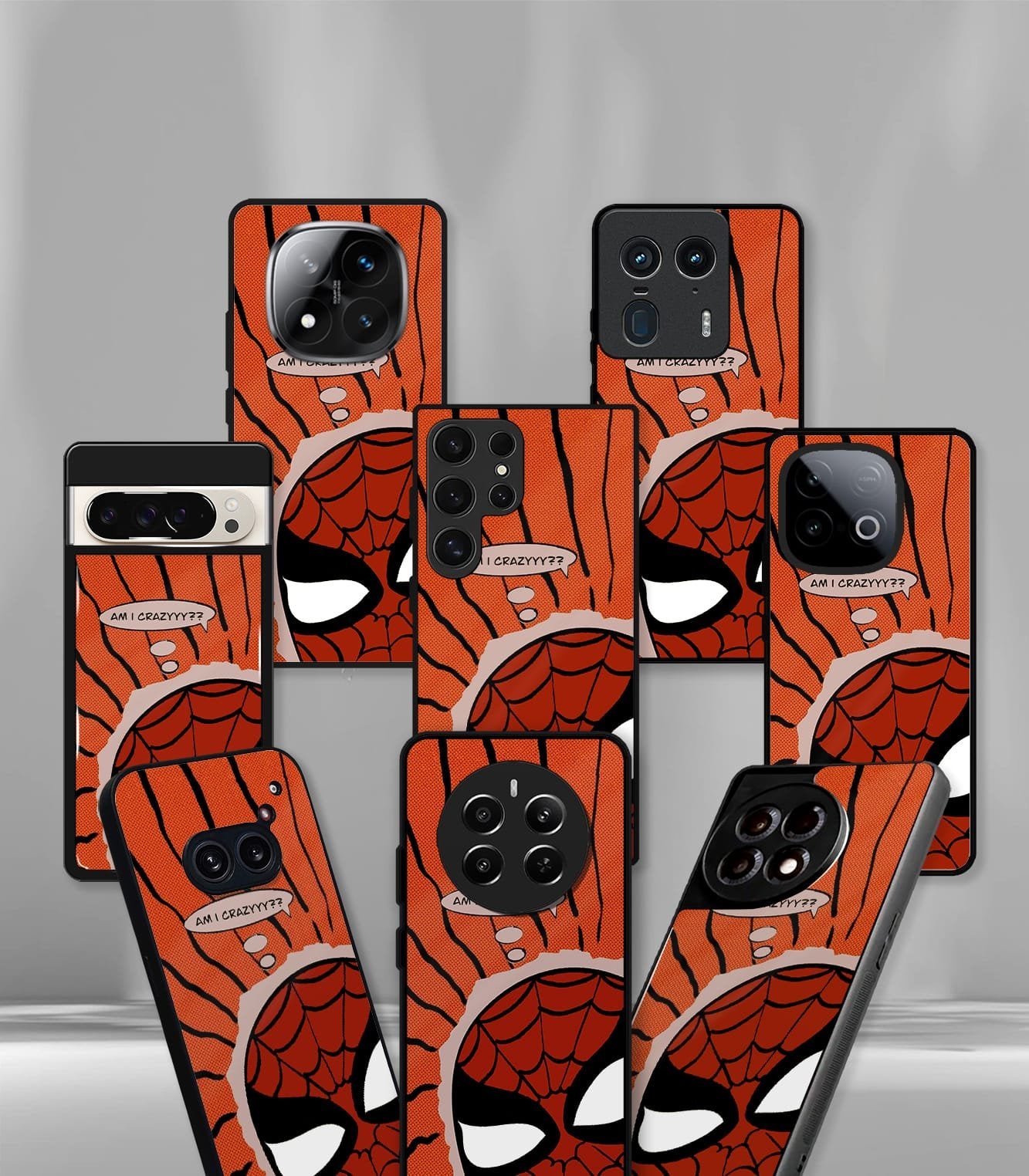 superhero edition premium glossy phone case compatible for all phone models!
