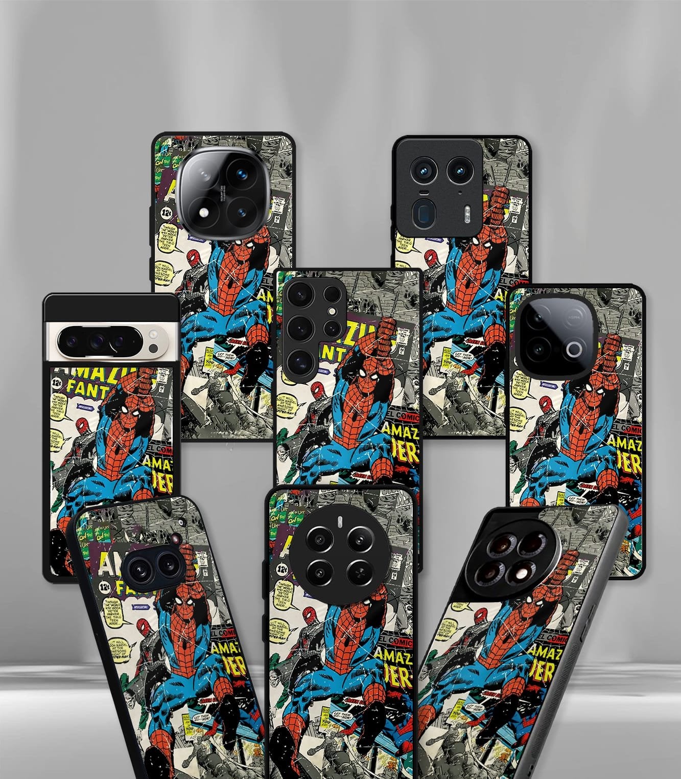 superhero edition premium glossy phone case compatible for all phone models!