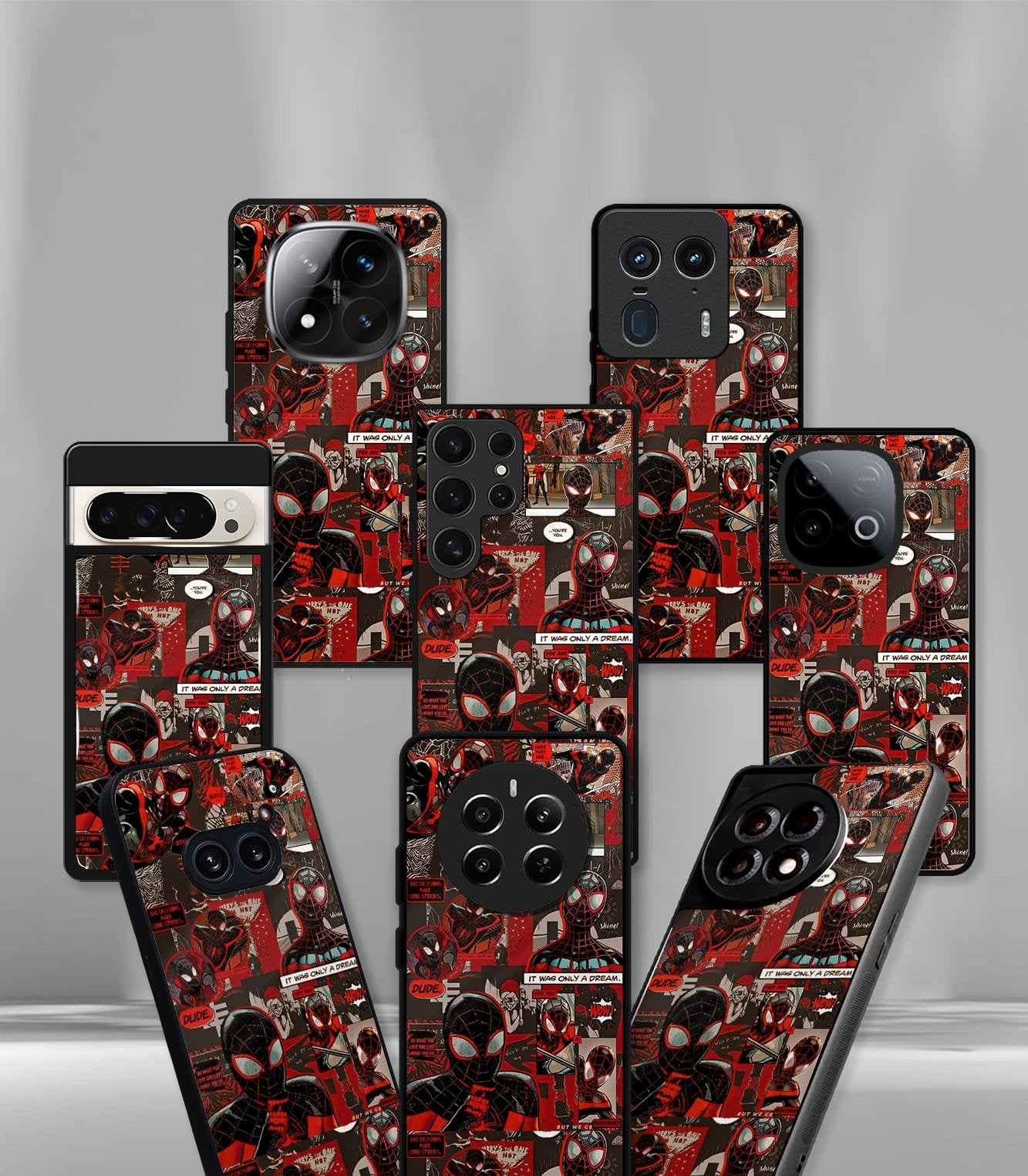 superhero edition premium glossy phone case compatible for all phone models!