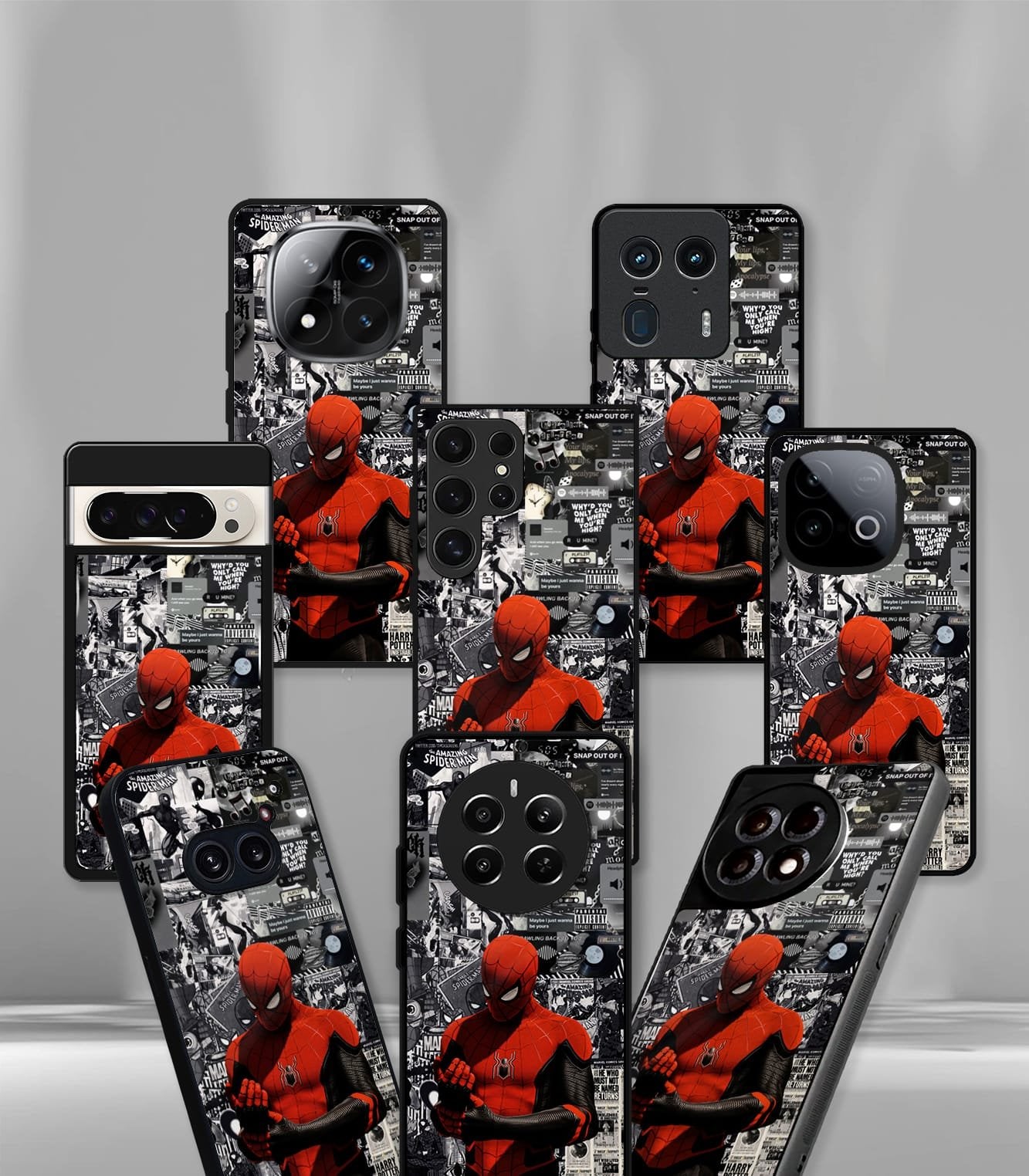 superhero edition premium glossy phone case compatible for all phone models!
