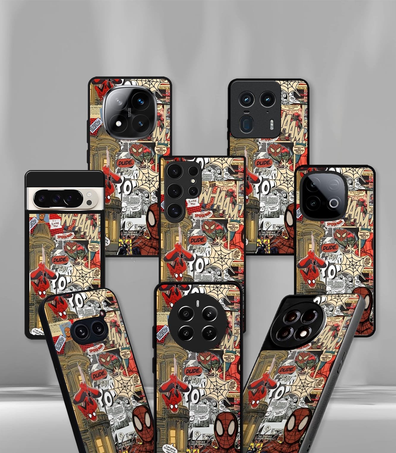 superhero edition premium glossy phone case compatible for all phone models!