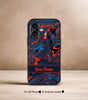Red Marble Customized NAME Printed Premium Glossy Phone Case