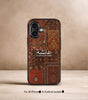 Red Persian Carpet x Arabic Name Printed Premium Glossy Phone Case
