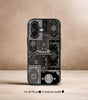 Greyish Persian Carpet x Arabic Name Printed Premium Glossy Phone Case