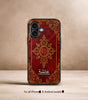 Red Persian Carpet x Arabic Name Printed Premium Glossy Phone Case