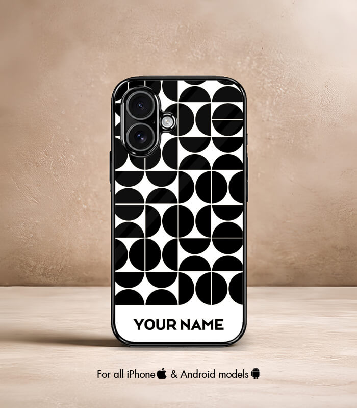 graffiti patternic customized name printed premium glossy phone case