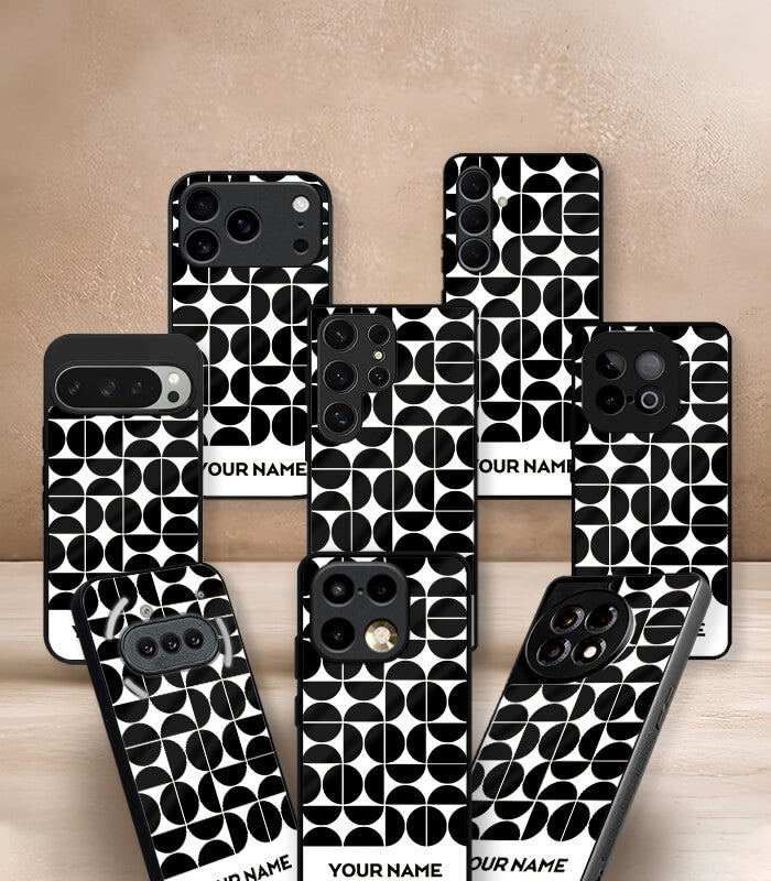 graffiti patternic customized name printed premium glossy phone case