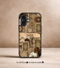 Floral Persian Carpet x Arabic Name Printed Premium Glossy Phone Case