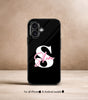 Name X Letter Black Customized NAME Printed Premium Glossy Phone Case