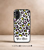 Aesthetic Leopard Pattern Customized NAME Printed Premium Glossy Phone Case