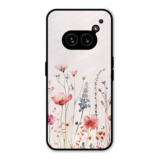 PINK PASTEL FLORAL PRINT AESTHETIC NEW METAL COVER FOR NOTHING 2A