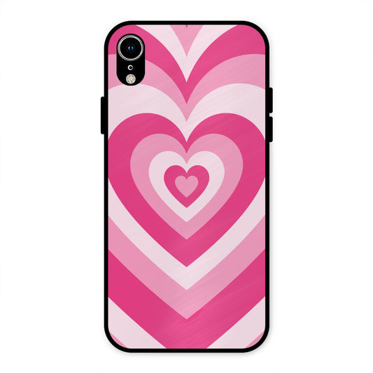 PINK RED HEART Y2K AESTHETIC PREMIUM GLOSSY PHONECASE FOR IPHONE XR