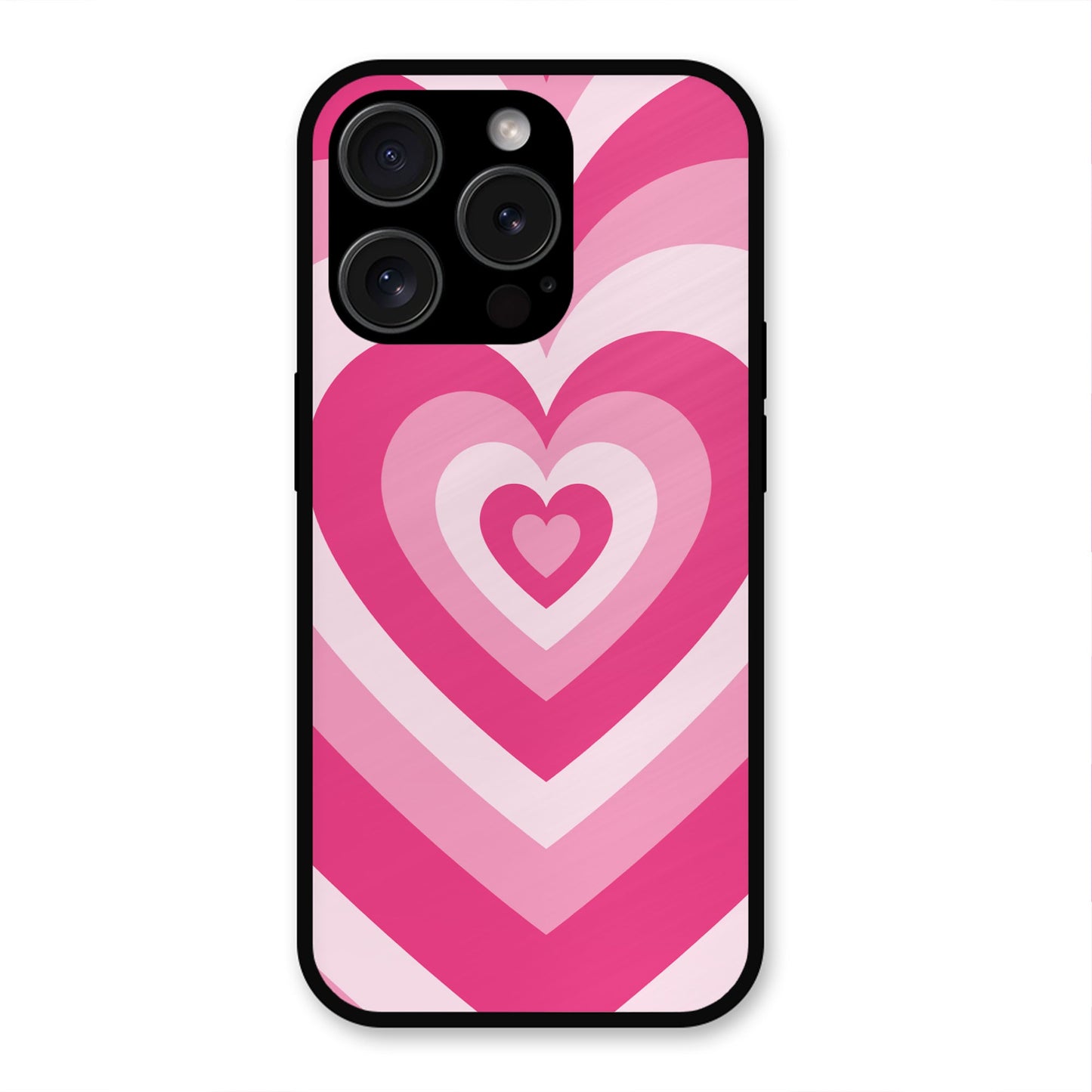 PINK RED HEART Y2K AESTHETIC PREMIUM GLOSSY PHONECASE FOR IPHONE 15 PRO