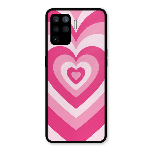 PINK RED HEART Y2K AESTHETIC PREMIUM GLOSSY PHONECASE FOR OPPO F19 Pro