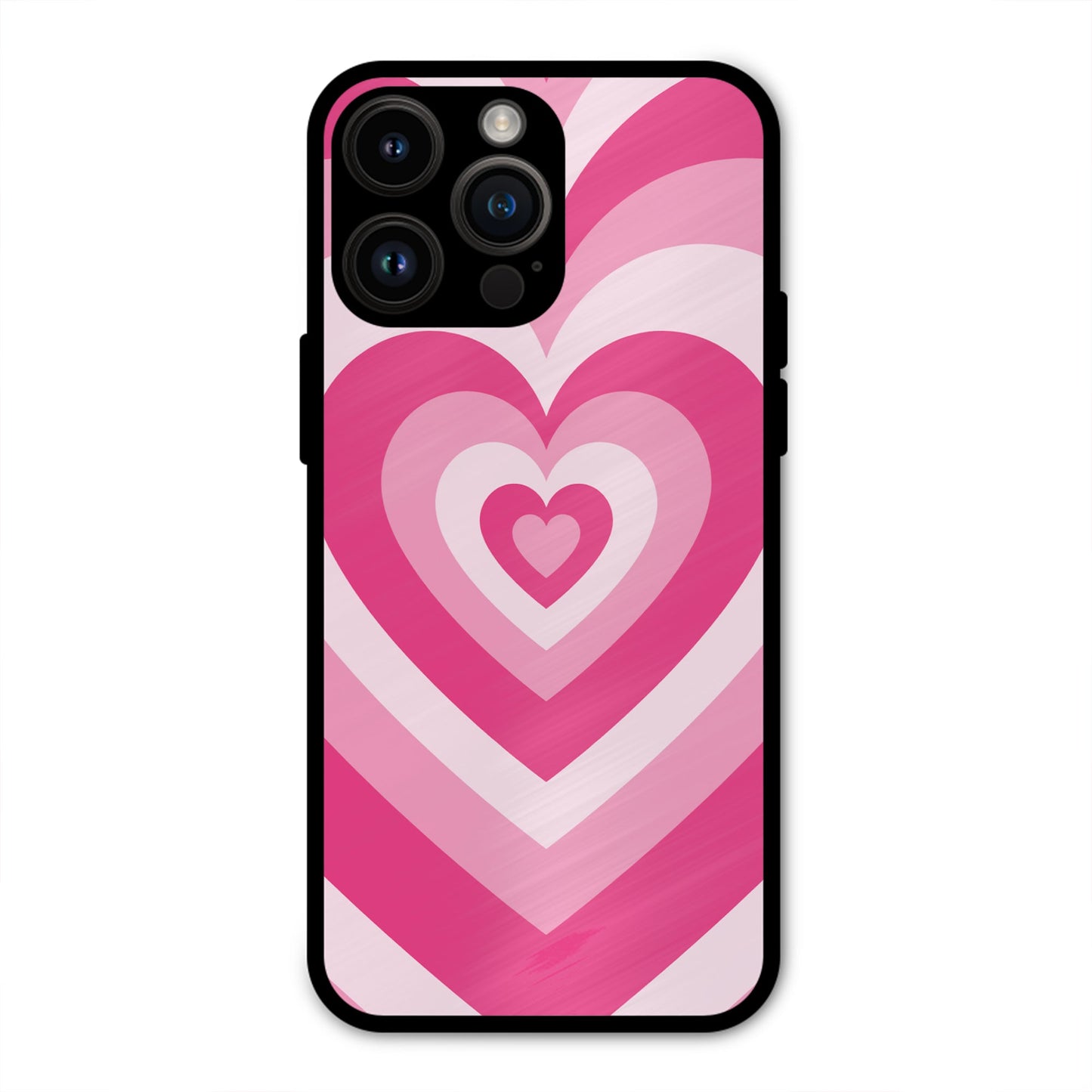 PINK RED HEART Y2K AESTHETIC PREMIUM GLOSSY PHONECASE FOR IPHONE 14 PRO MAX