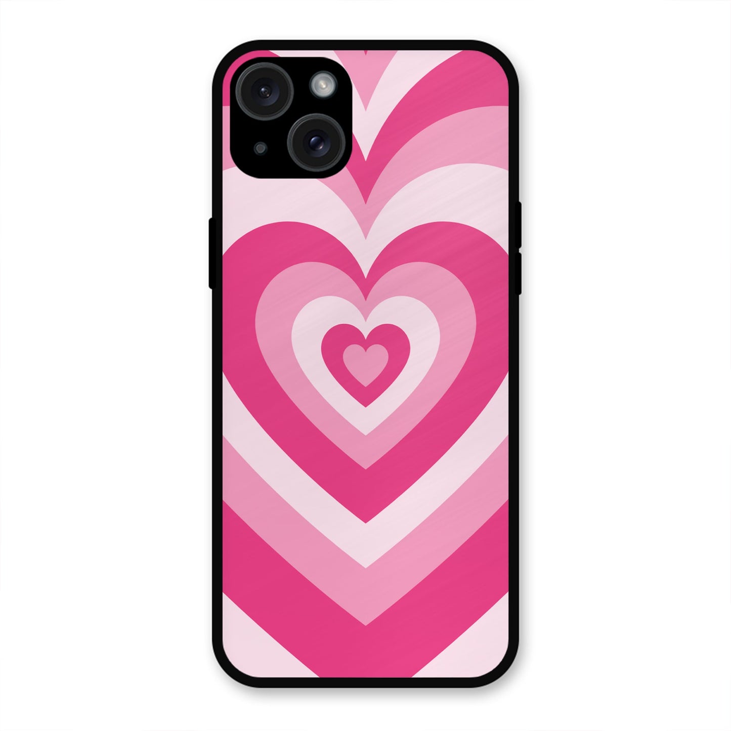 PINK RED HEART Y2K AESTHETIC PREMIUM GLOSSY PHONECASE FOR IPHONE 15 PLUS