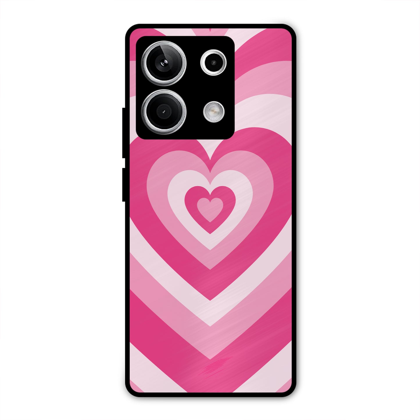 PINK RED HEART Y2K AESTHETIC PREMIUM GLOSSY PHONECASE FOR REDMI NOTE 13 5G