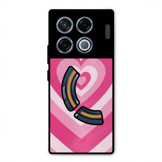 PINK RED HEART Y2K AESTHETIC PREMIUM GLOSSY PHONECASE FOR INFINIX GT 20 PRO