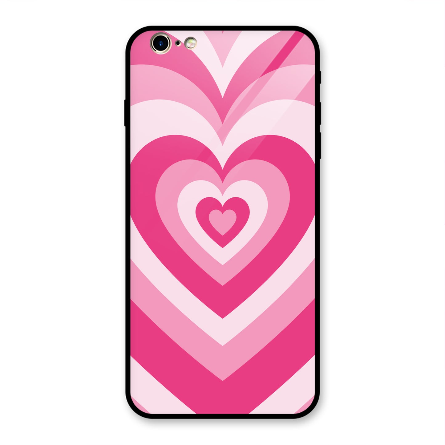 PINK RED HEART Y2K AESTHETIC PREMIUM GLOSSY PHONECASE FOR IPHONE IPHONE 6 PLUS & 6S PLUS