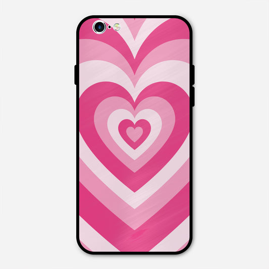 PINK RED HEART Y2K AESTHETIC PREMIUM GLOSSY PHONECASE FOR IPHONE 6s