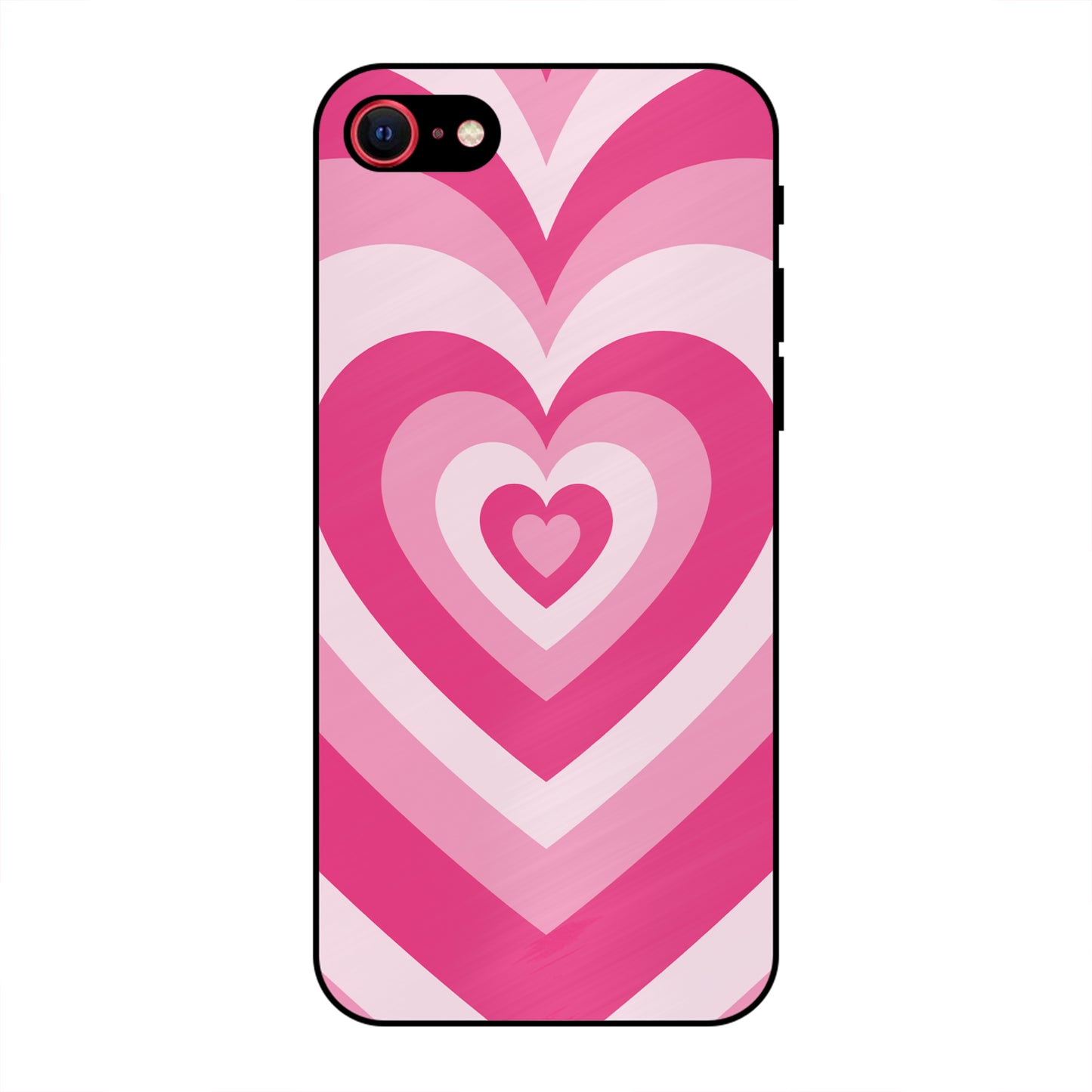 PINK RED HEART Y2K AESTHETIC PREMIUM GLOSSY PHONECASE FOR IPHONE 8