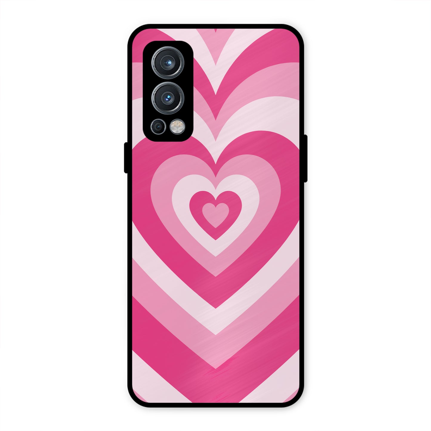 PINK RED HEART Y2K AESTHETIC PREMIUM GLOSSY PHONECASE FOR ONEPLUS NORD 2