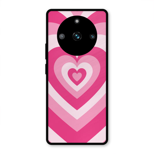 PINK RED HEART Y2K AESTHETIC PREMIUM GLOSSY PHONECASE FOR REALME 11 PRO