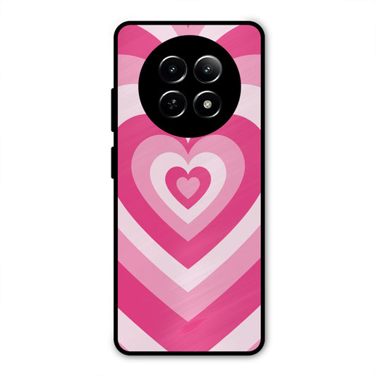 PINK RED HEART Y2K AESTHETIC PREMIUM GLOSSY PHONECASE FOR REALME 13