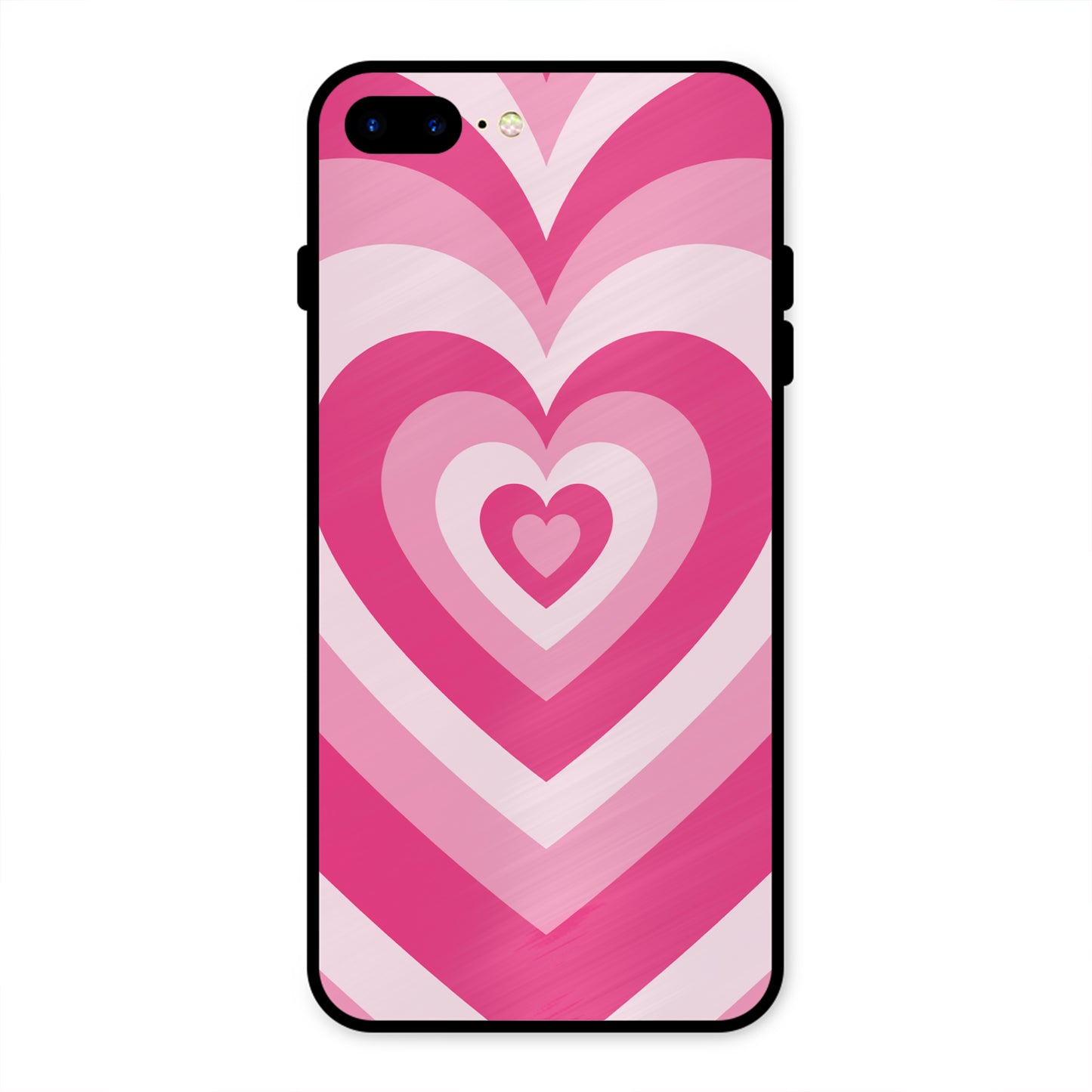 PINK RED HEART Y2K AESTHETIC PREMIUM GLOSSY PHONECASE FOR IPHONE 8 PLUS