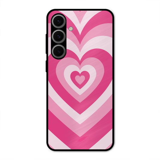 PINK RED HEART Y2K AESTHETIC PREMIUM GLOSSY PHONECASE FOR SAMSUNG S24 FE