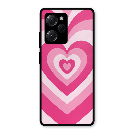 PINK RED HEART Y2K AESTHETIC PREMIUM GLOSSY PHONECASE FOR POCO X5 PRO 5G