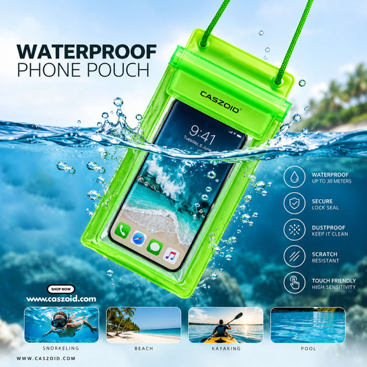 Caszoid's 5 in 1 Combo Products Anti-Yellow Crystal Clear Case