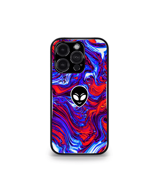 Alien Face Psych Trippy Premium Glossy Case