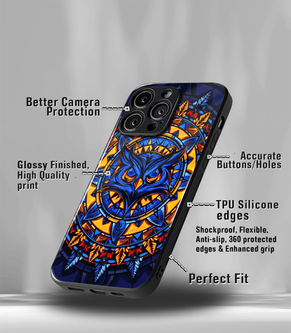 The Trippy Owl Psych Premium Glossy Case