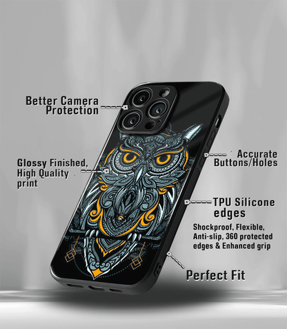 The Trippy Owl Psych Premium Glossy Case
