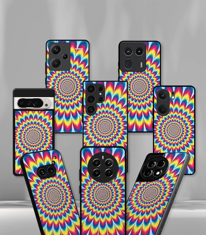 psych trippy premium glossy case compatible for every phone models.