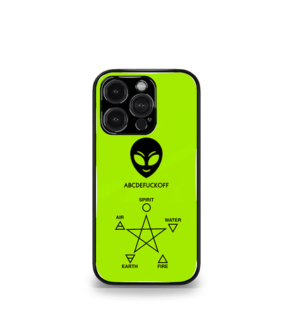 ABCDEFUCKOFF Green Psych Trippy Premium Glossy Case
