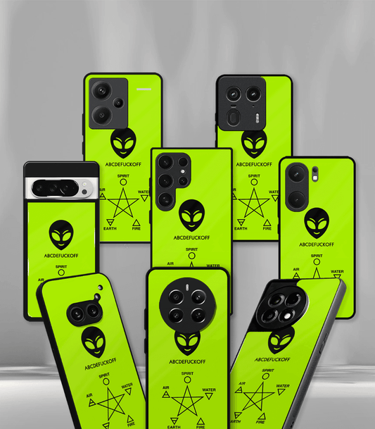 ABCDEFUCKOFF Green Psych Trippy Premium Glossy Case