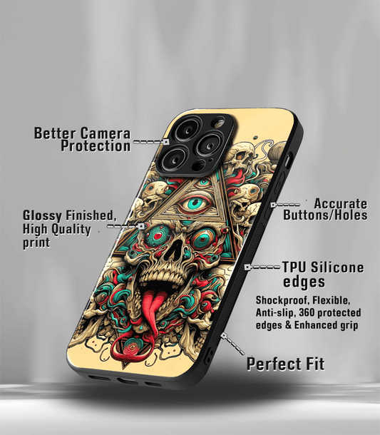 Psych Trippy Premium Glossy Case compatible for every phone models.