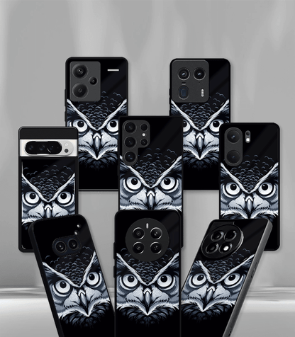 The Eagle Face Psych Trippy Premium Glossy Case.