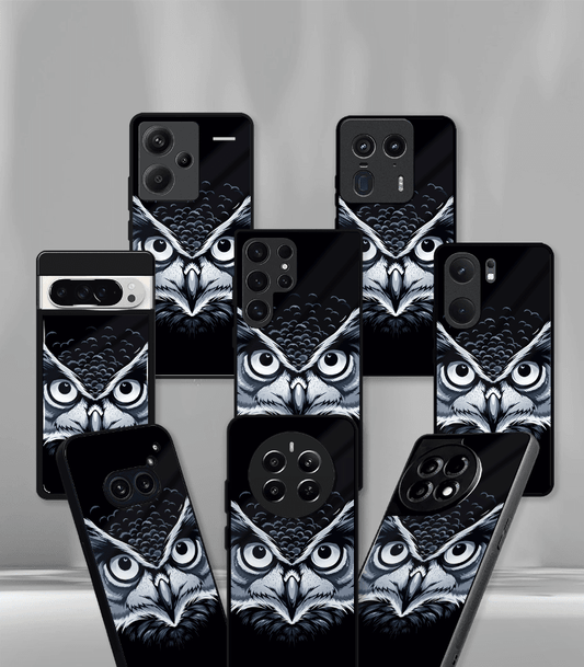 The Eagle Face Psych Trippy Premium Glossy Case.